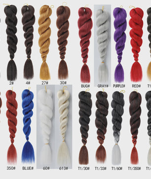 Ombre Jumbo Synthetisch Vlecht Haar - 2-Tone Kleuren voor DIY Kapsels