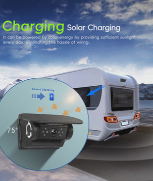 Draadloze Solar Auto Camera HD 720P met Nachtzicht & WiFi - IP67 Waterdicht
