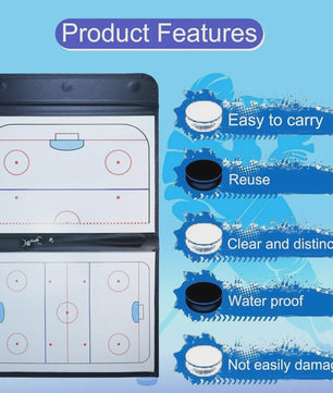 Magnetisch IJshockey Tactiekbord - Complete Coaching Set