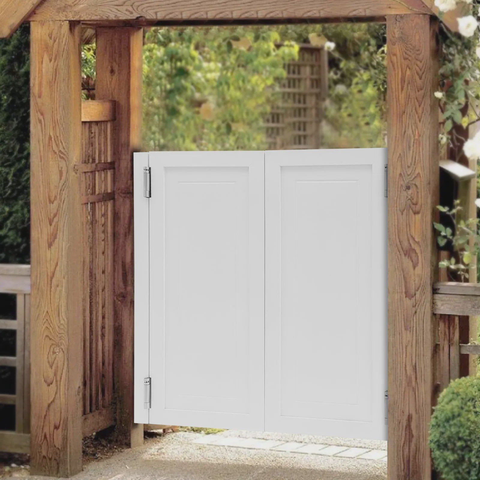 Houten Dubbele Scharnierdeuren 90x40cm - Zwaaiend voor Corridors & Trappen