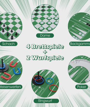 12-in-1 Multifunctionele Speltafel: Voetbal, Biljart, Air Hockey, Tafeltennis & Meer!