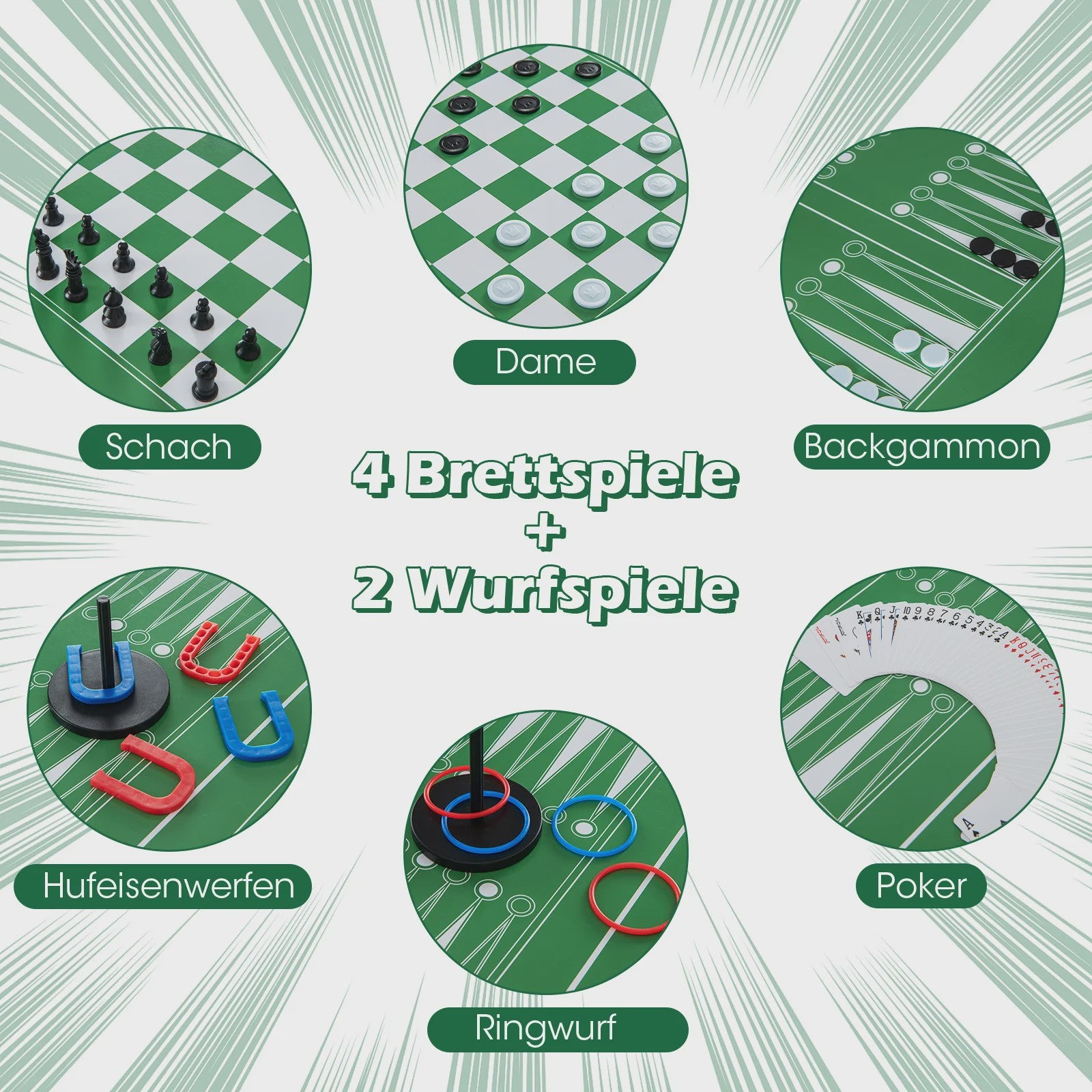 12-in-1 Multifunctionele Speltafel: Voetbal, Biljart, Air Hockey, Tafeltennis & Meer!