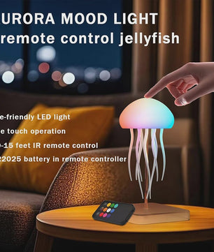 LED Kwallenlamp met 9 Tentakels, Kleurverloop & Afstandsbediening - Sfeervolle Decoratie