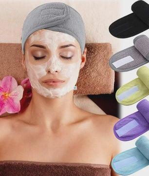 Verstelbare Make-up Haarband (5 Stuks) - Zachte Handdoekstof voor Gezichtsreiniging, Yoga & Spa