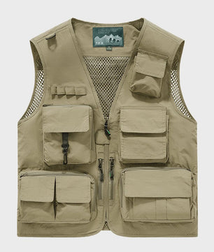 Herfst/Winter Heren Outdoor Werkkleding Vest met Mesh - Ademend & Veel Zakken