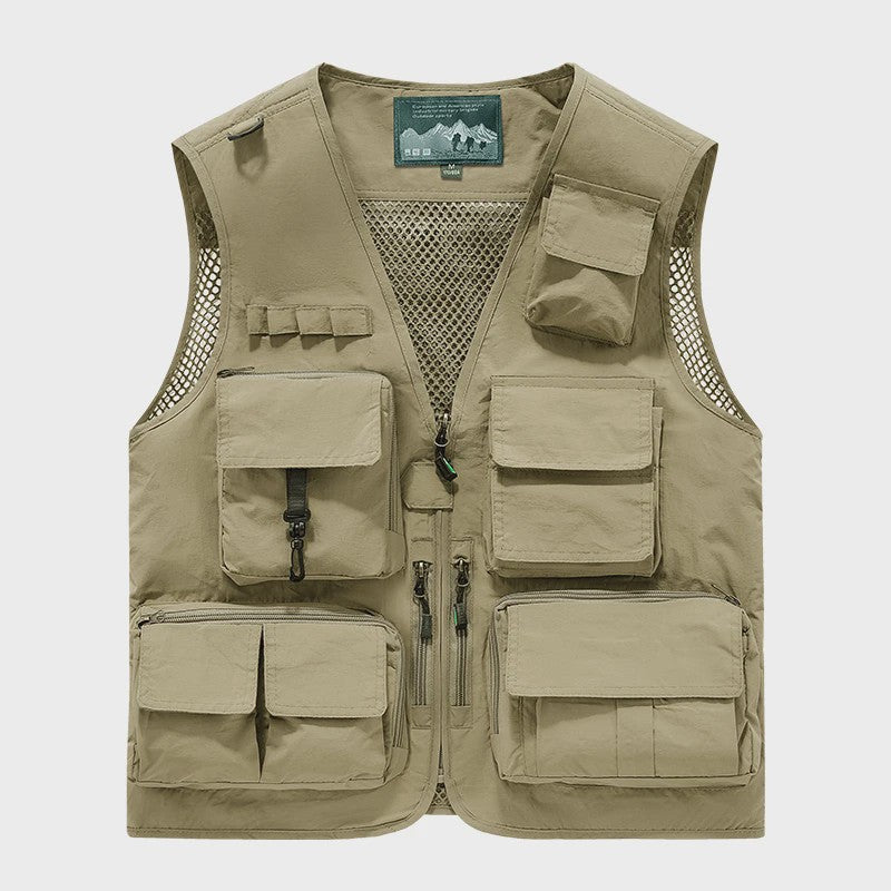 Herfst/Winter Heren Outdoor Werkkleding Vest met Mesh - Ademend & Veel Zakken