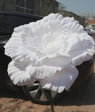 Grote Kunstbloem Pioenroos - 80cm Diameter - Decoratie voor Feesten, Evenementen & Bruiloften