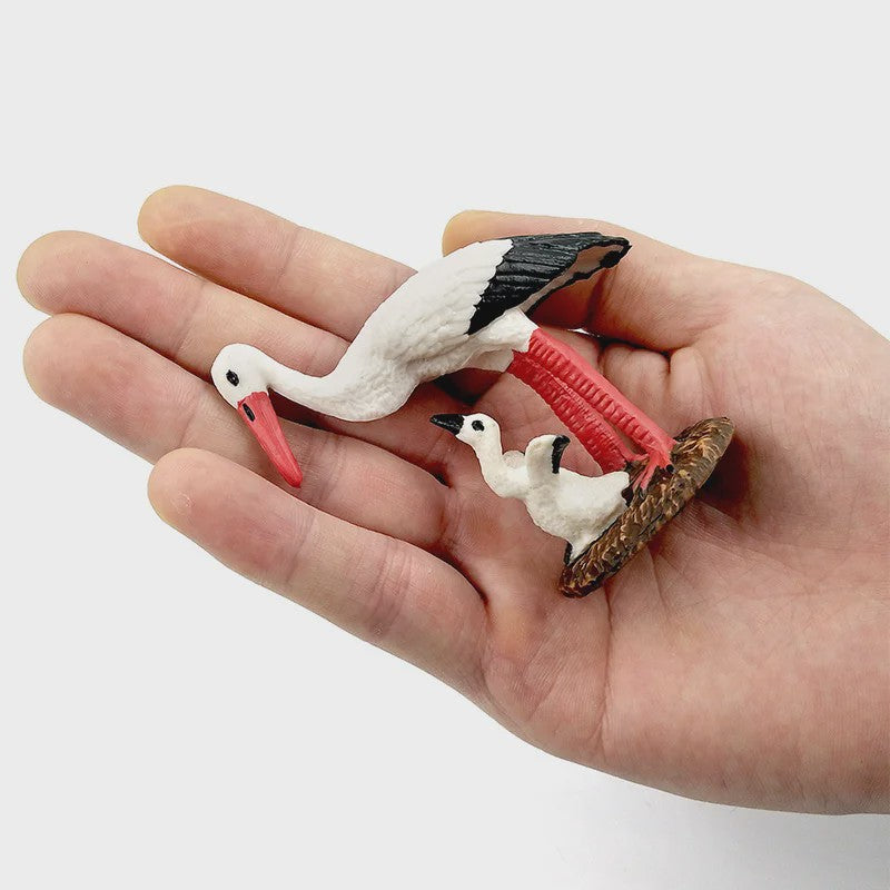 Miniatuur Flamingo & Kraanvogel Beeldjes - Decoratieve Tuin- en Huisdecoratie