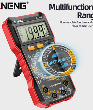 ANENG SZ304 Digitale Multimeter: Hoge Precisie AC/DC Spanning, Stroom, Weerstand & NCV Tester