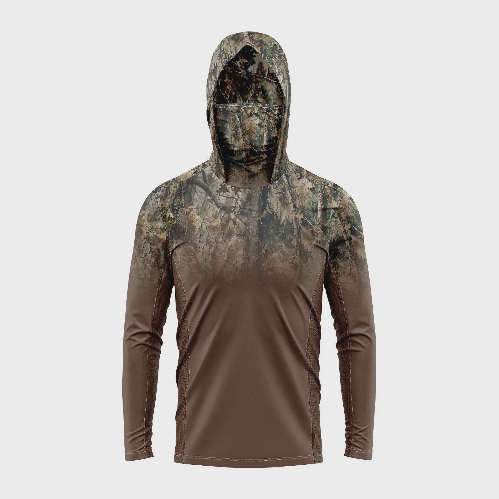 Herenshirt met Lange Mouwen en 3D Visprint - Ademend & Comfortabel voor Outdoor Activiteiten
