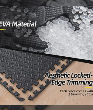 Interlocking EVA Foam Vloermatten 31cm - Anti-slip & Slijtvast voor Fitness, Gym & Speelkamer