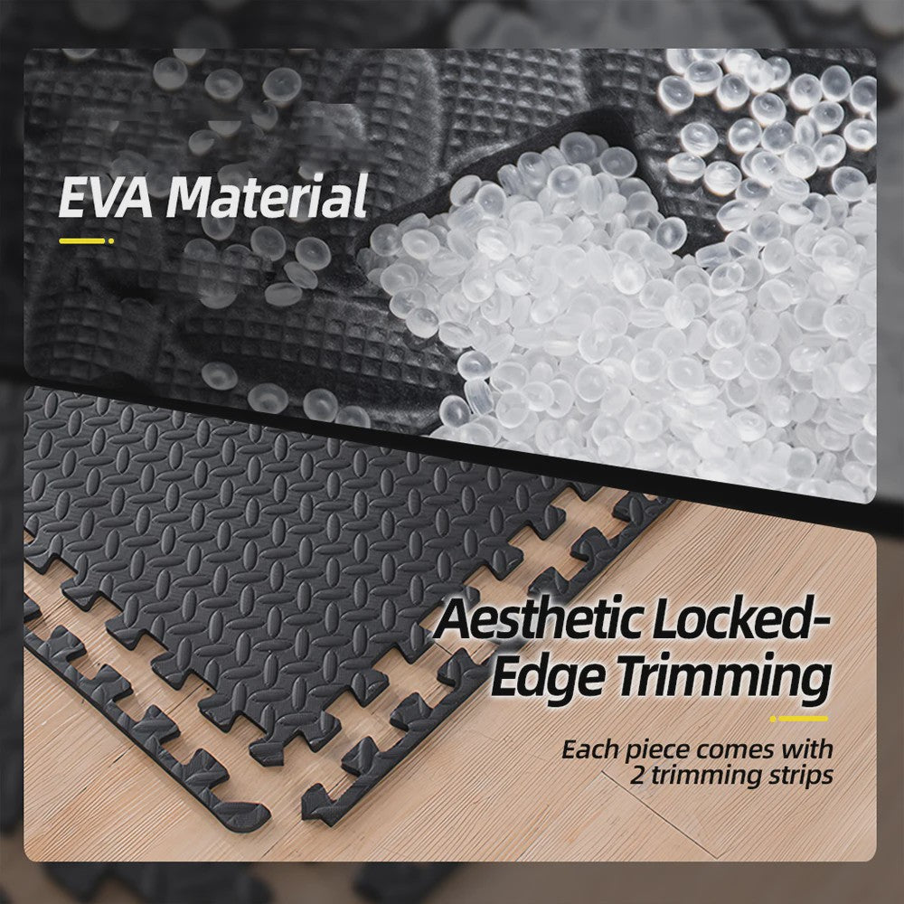 Interlocking EVA Foam Vloermatten 31cm - Anti-slip & Slijtvast voor Fitness, Gym & Speelkamer