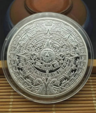 Maya Azteken Kalender Munt - Gouden & Zilveren Herdenkingsmunt