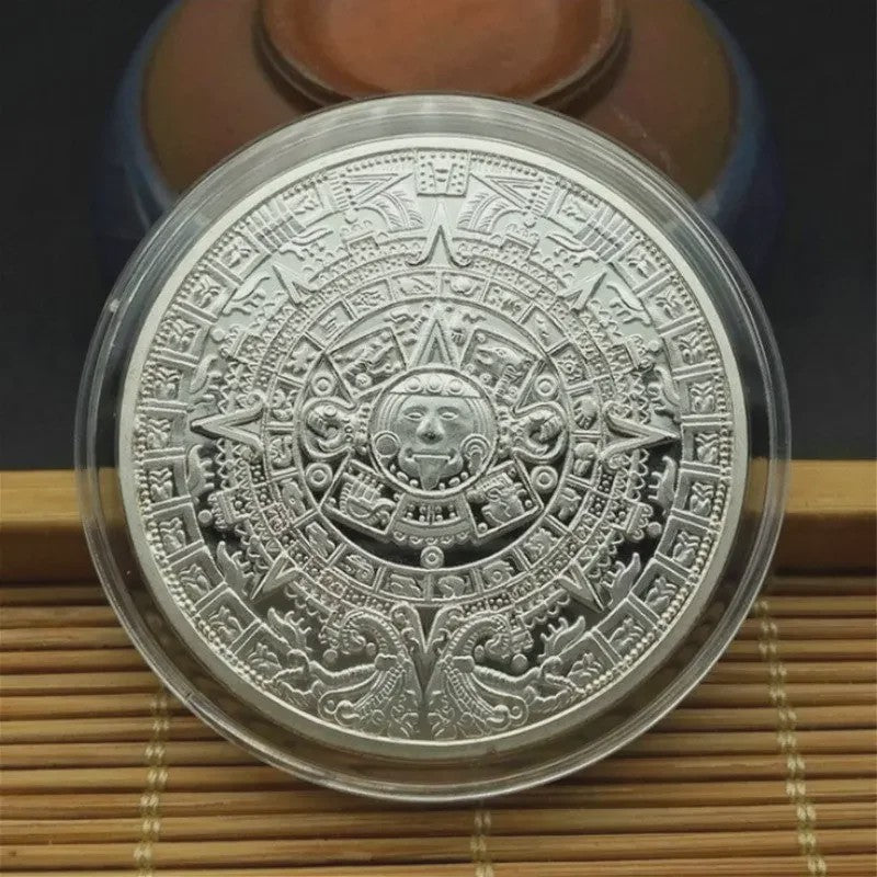 Maya Azteken Kalender Munt - Gouden & Zilveren Herdenkingsmunt