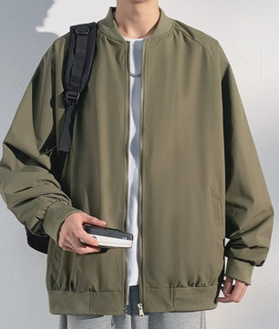 Herfst Bomberjack Heren - Stijlvolle Baseball Kraag Windbreaker Jas