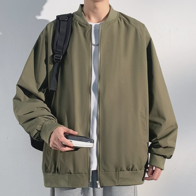 Herfst Bomberjack Heren - Stijlvolle Baseball Kraag Windbreaker Jas