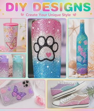 40 Kleuren Strass Steentjes Set 3mm - DIY Versier Kit voor Kleding, Nagels & Decoratie