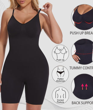 Corrigerende Bodysuit met Short: Buikcontrole, Taille Trainer & Billenlifter