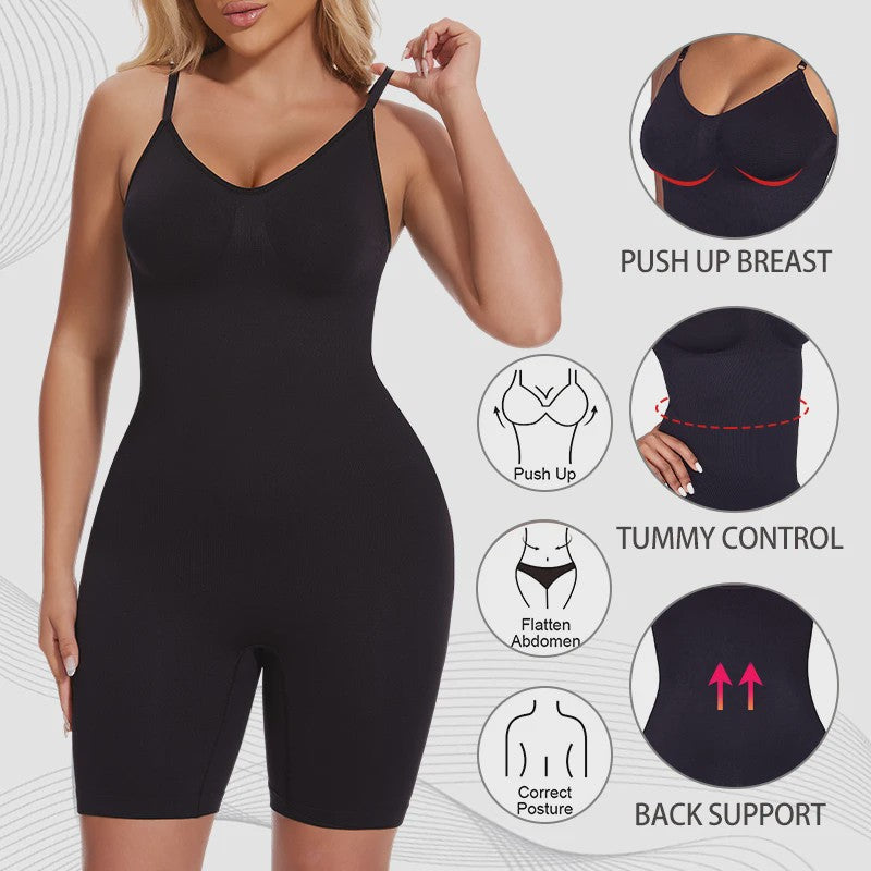 Corrigerende Bodysuit met Short: Buikcontrole, Taille Trainer & Billenlifter
