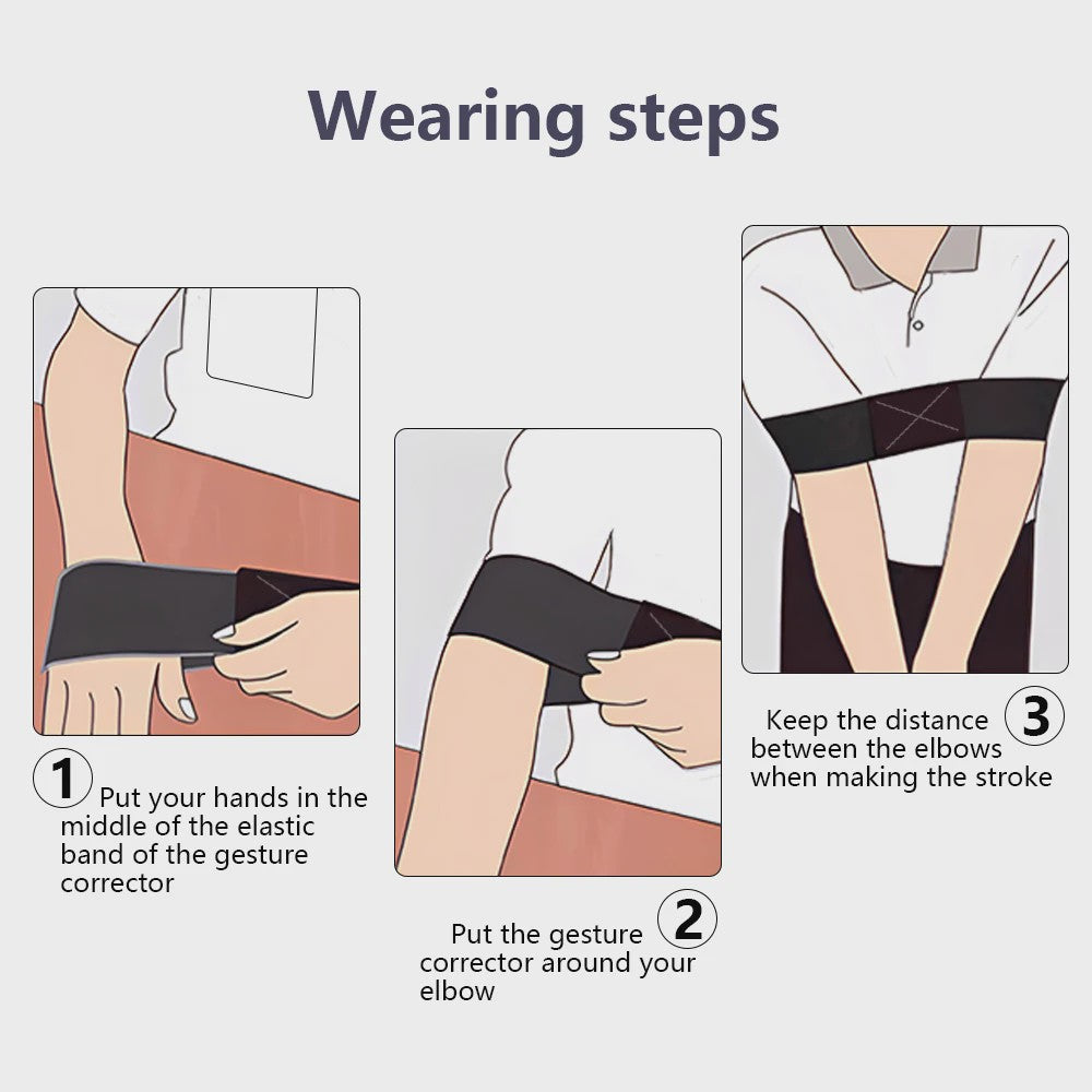 Golf Swing Armband: Elastische Houding Corrector & Trainingshulp voor Mannen en Vrouwen