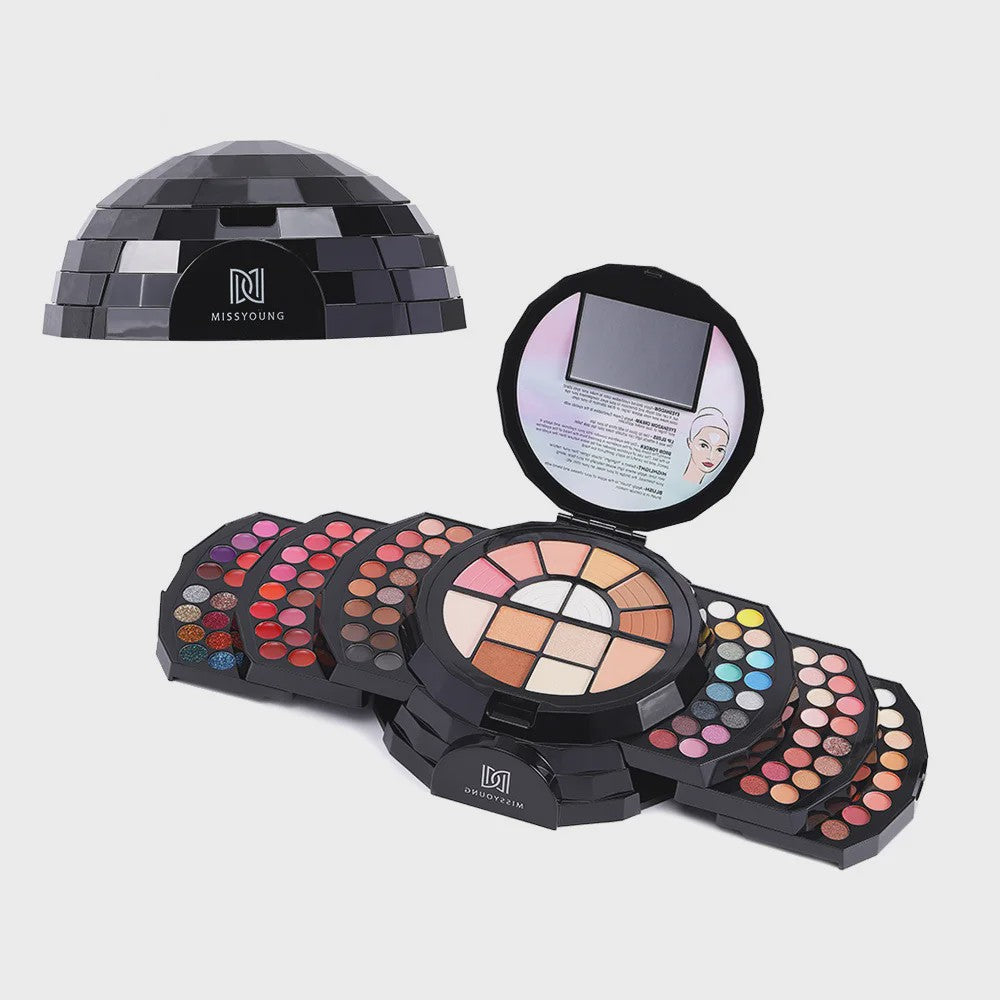 Professionele Make-up Palet: 110 Kleuren Eyeshadow, Lipgloss, Blush & meer