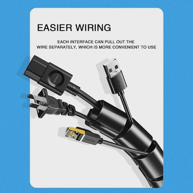 Flexibele Kabel Organizer Spiraal Beschermer - 2M/1M Lengte, 10mm/16mm Diameter