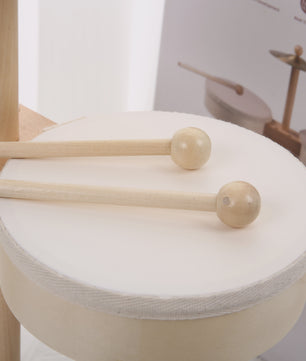 Houten Kinder Drumstel - Educatief Muziek Speelgoed voor Jongens en Meisjes