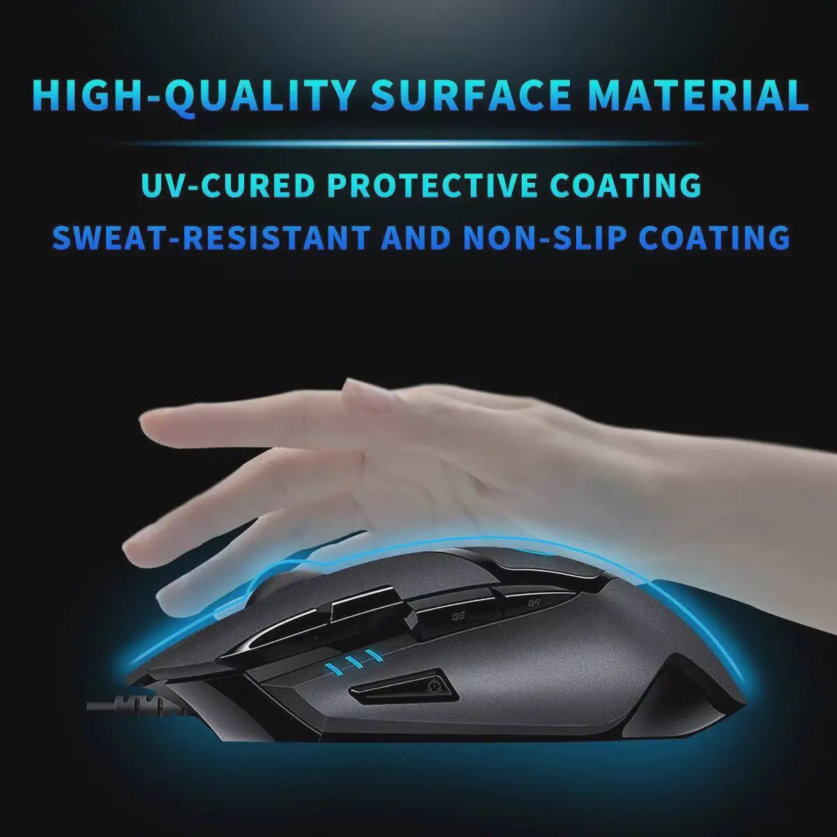 Logitech G402 Hyperion Fury FPS Gaming Muis - 1ms Respons, 32-bit ARM Processor, Anti-Slip