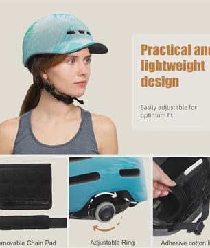 Shinmax Fietshelm Baseball Cap Stijl - Lichtgewicht & Verstelbaar voor Stad en Weg