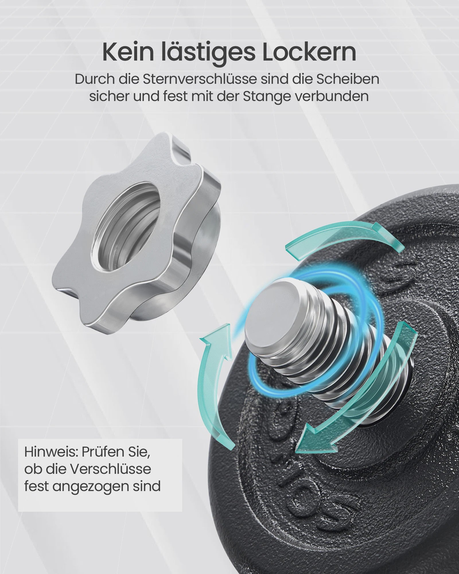 SONGMICS Verstelbare Dumbbell Set - 2 x 15 kg (Totaal 30 kg) - Kort & Flexibel