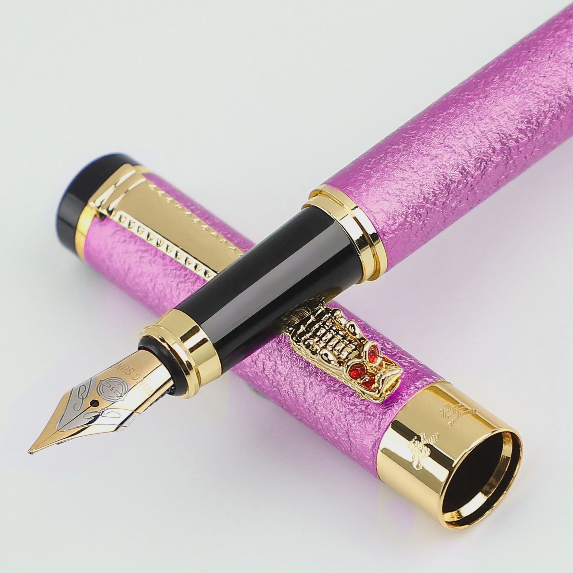 Luxe Metalen Vulpen met Iridium Punt (0.5mm) - Stijlvol Schrijven voor Kantoor en School