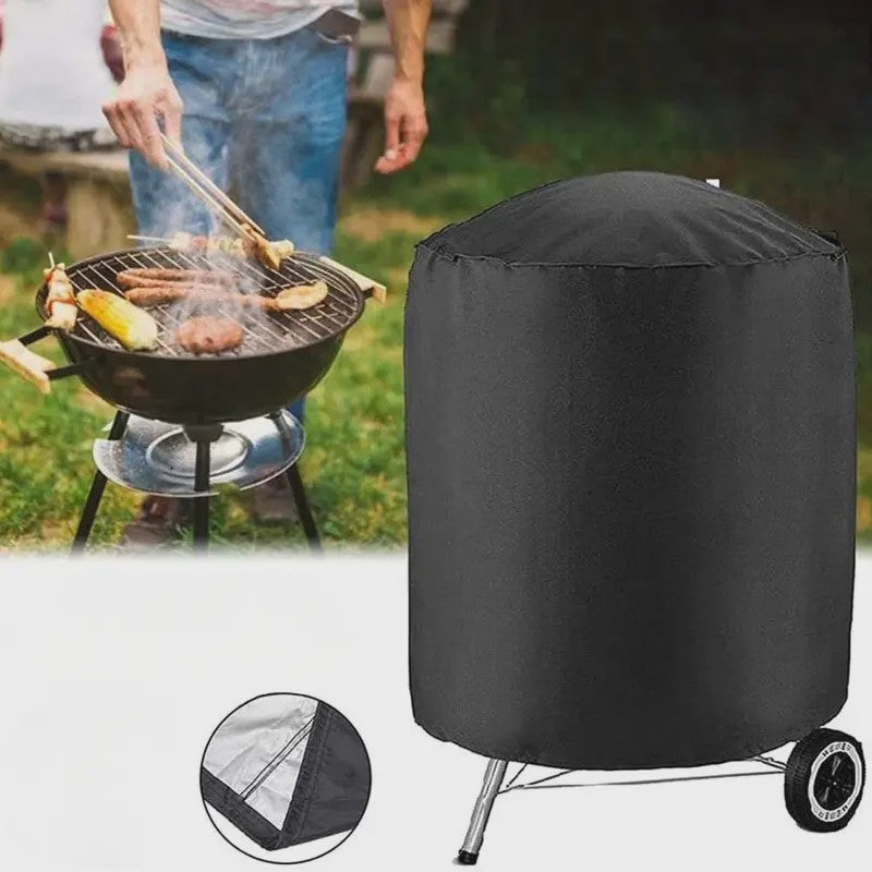 Zware Kwaliteit BBQ Hoes voor Ronde Houtskool Grills - Waterdicht & Winddicht