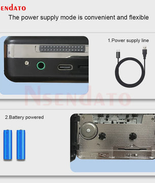 Draagbare Cassette Speler & Recorder: Zet je Tapes om naar MP3 via USB-C