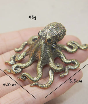 Retro Messing Octopus Ornament - Creatieve Zeedier Bureau Decoratie & Uniek Cadeau