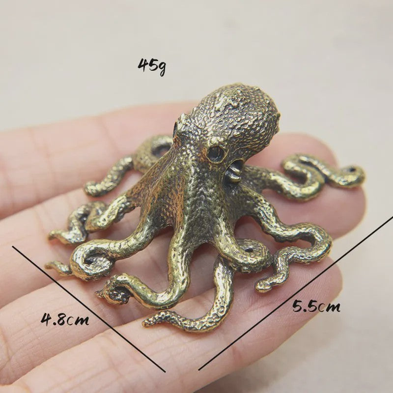 Retro Messing Octopus Ornament - Creatieve Zeedier Bureau Decoratie & Uniek Cadeau