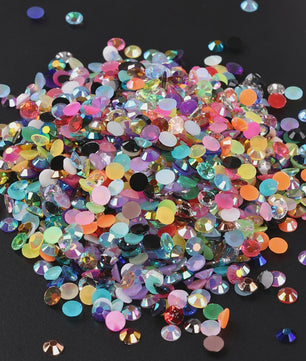 Resin Strass Steentjes Platte Achterkant - 2-6mm - Nail Art & Decoratie