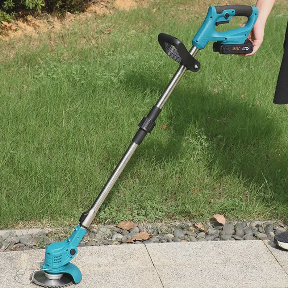 Krachtige Accu Grasmaaier & Grastrimmer - Verstelbaar, Draadloos, Laag Geluidsniveau