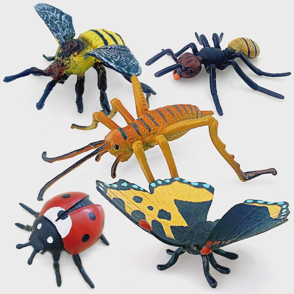 Realistische Insecten Speelgoed Set - Vlinder, Bij, Spin, Krekel & Meer - Educatief Speelgoed
