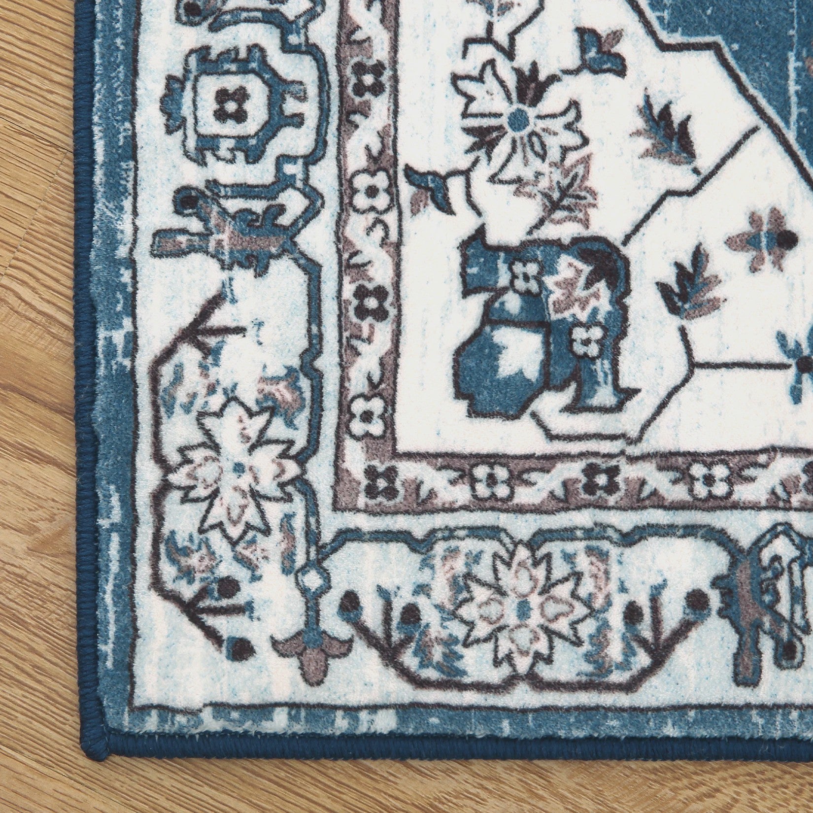 Wasbare Vintage Vloerkleed met Perzisch Design - Antislip & Laagpolig