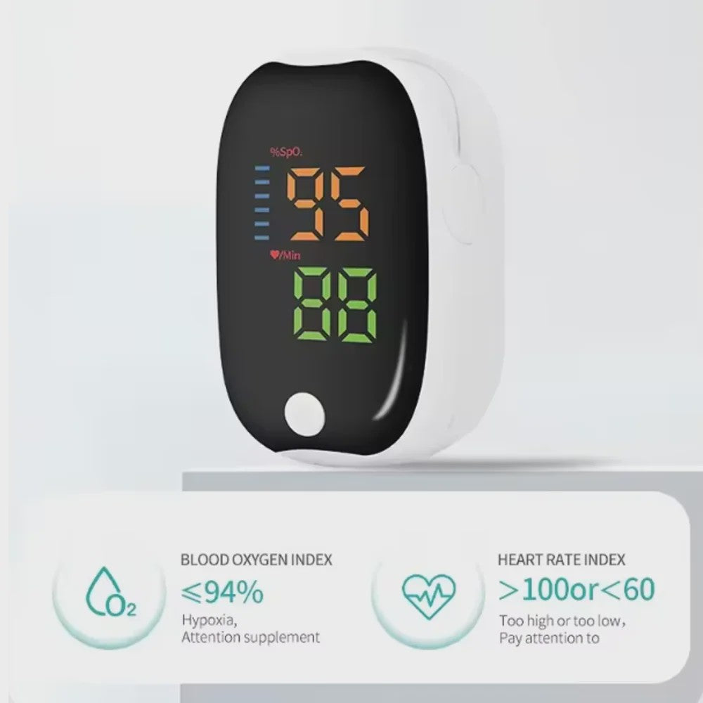 Digitale Vinger Pulsoximeter - Meet Zuurstofsaturatie & Hartslag