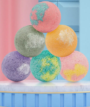 12x Biologische Badballen Cadeauset - Natuurlijk Handgemaakt met Essentiële Oliën voor Hydratatie & Ontspanning