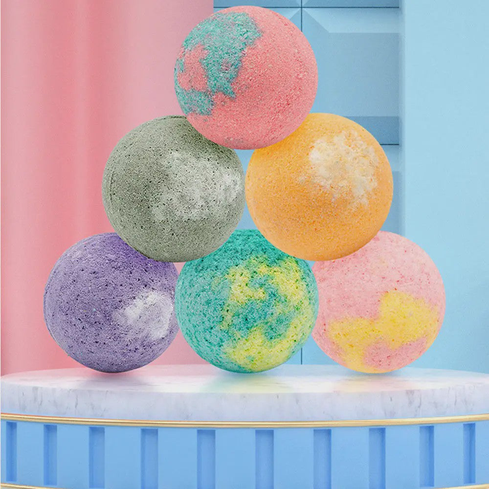 12x Biologische Badballen Cadeauset - Natuurlijk Handgemaakt met Essentiële Oliën voor Hydratatie & Ontspanning