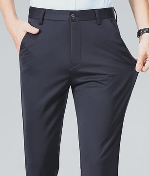 Heren Broek: Elastisch, Sneldrogend & Stijlvol voor Lente/Zomer Zakelijk Casual