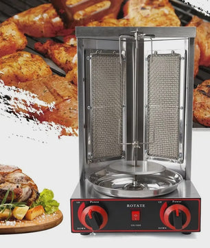 Professionele RVS Kebab & Doner Grill - Automatisch Roterend 220V
