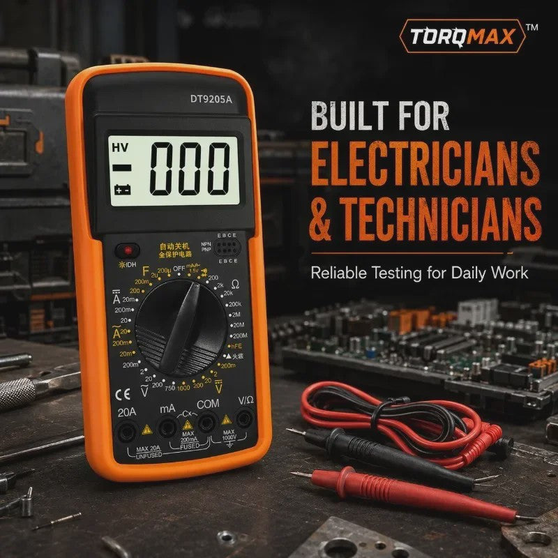 DT-9205A Digitale Multimeter - Draagbaar, Veilig & Betrouwbaar