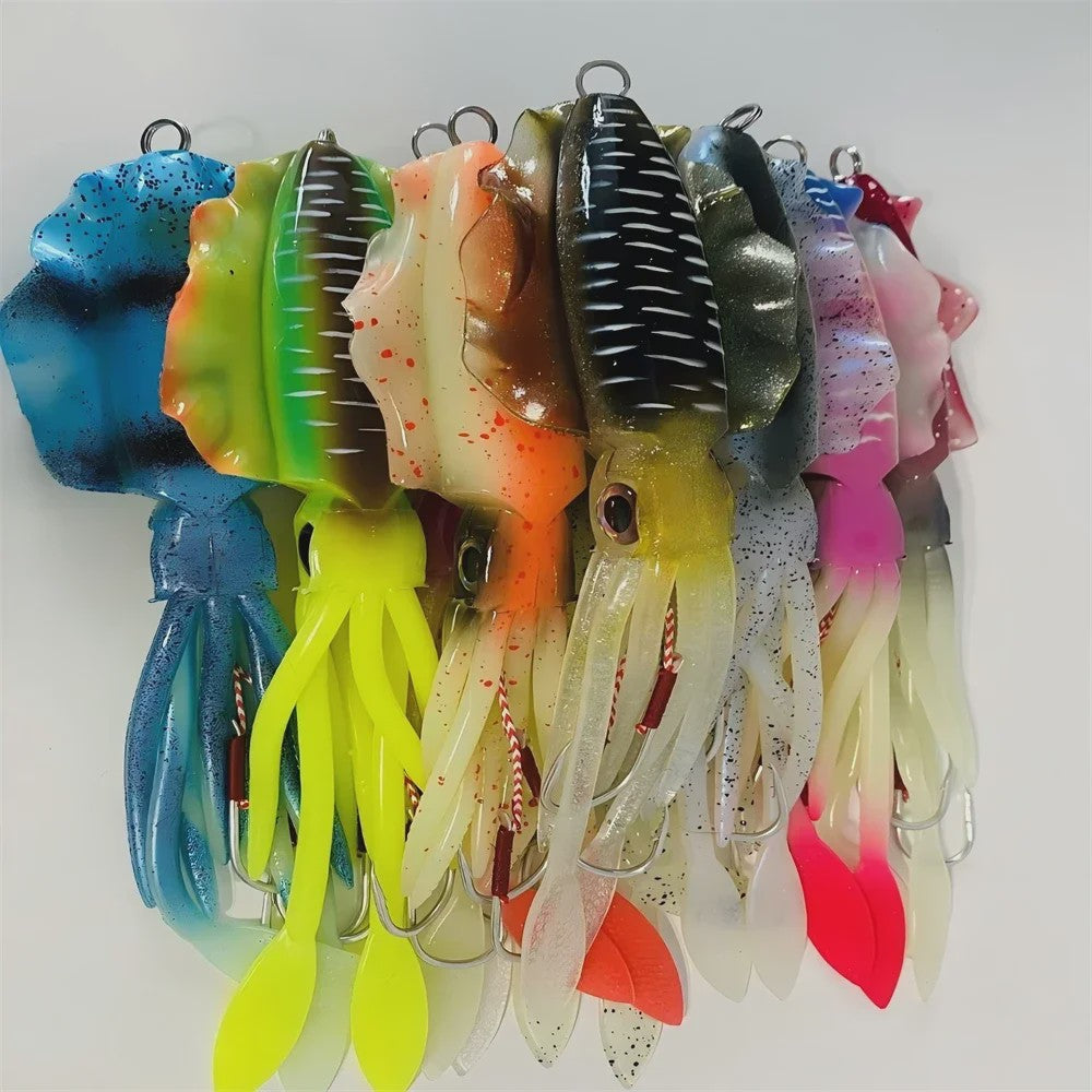 Zachte Inktvis Kunstaas 60g Luminous UV - Diepzee Vissen Trolling Lure