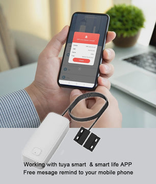 Slimme WIFI Deur Sensor - Anti-diefstal Alarm met App Meldingen