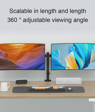 Dubbele Monitor Arm Stand met Gasveer - Verstelbaar voor 15-32 Inch Schermen, 16KG per Arm