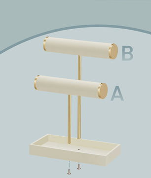 SONGMICS Sieraden Organizer met 3 etages en fluwelen afwerking