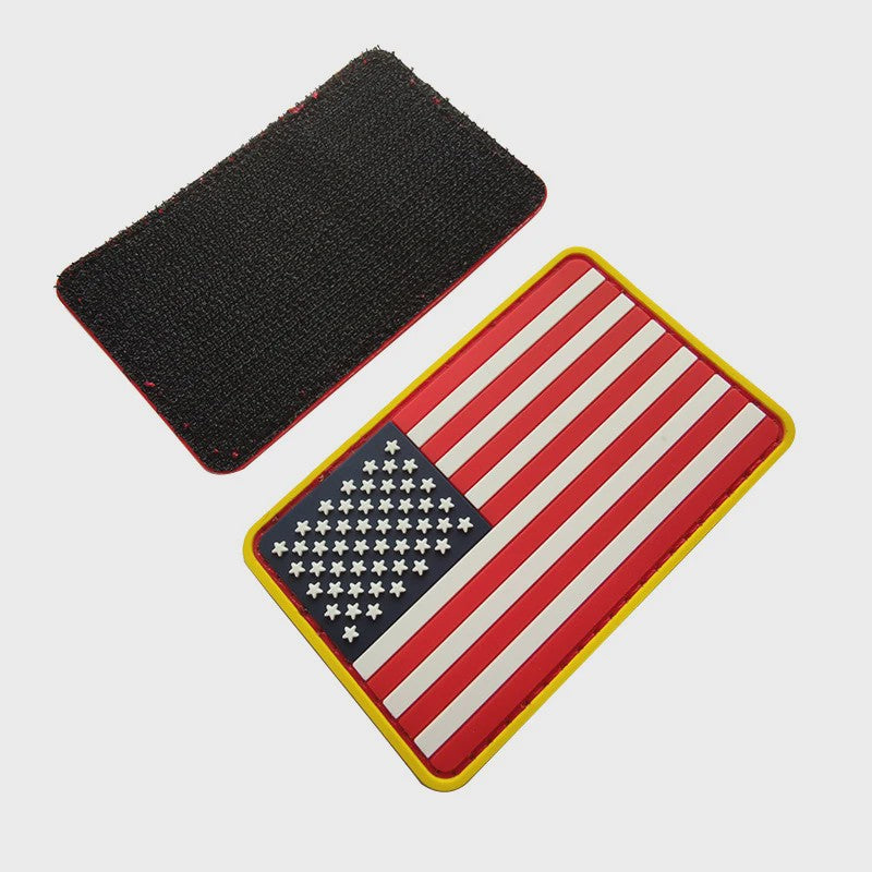 3D PVC Vlag Patches - Rubberen Militaire Emblemen met Klittenband